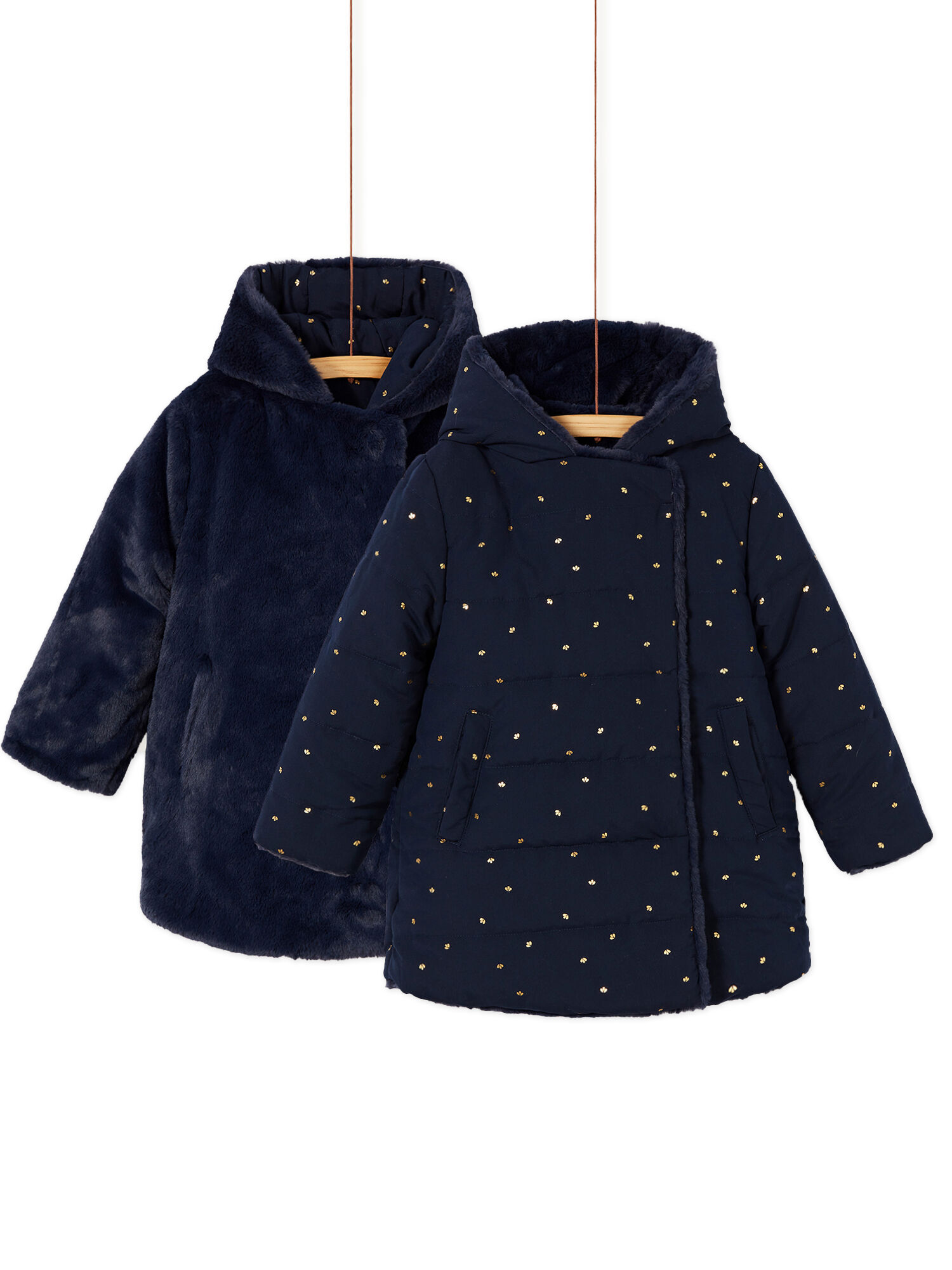 Girls navy parka clearance coat